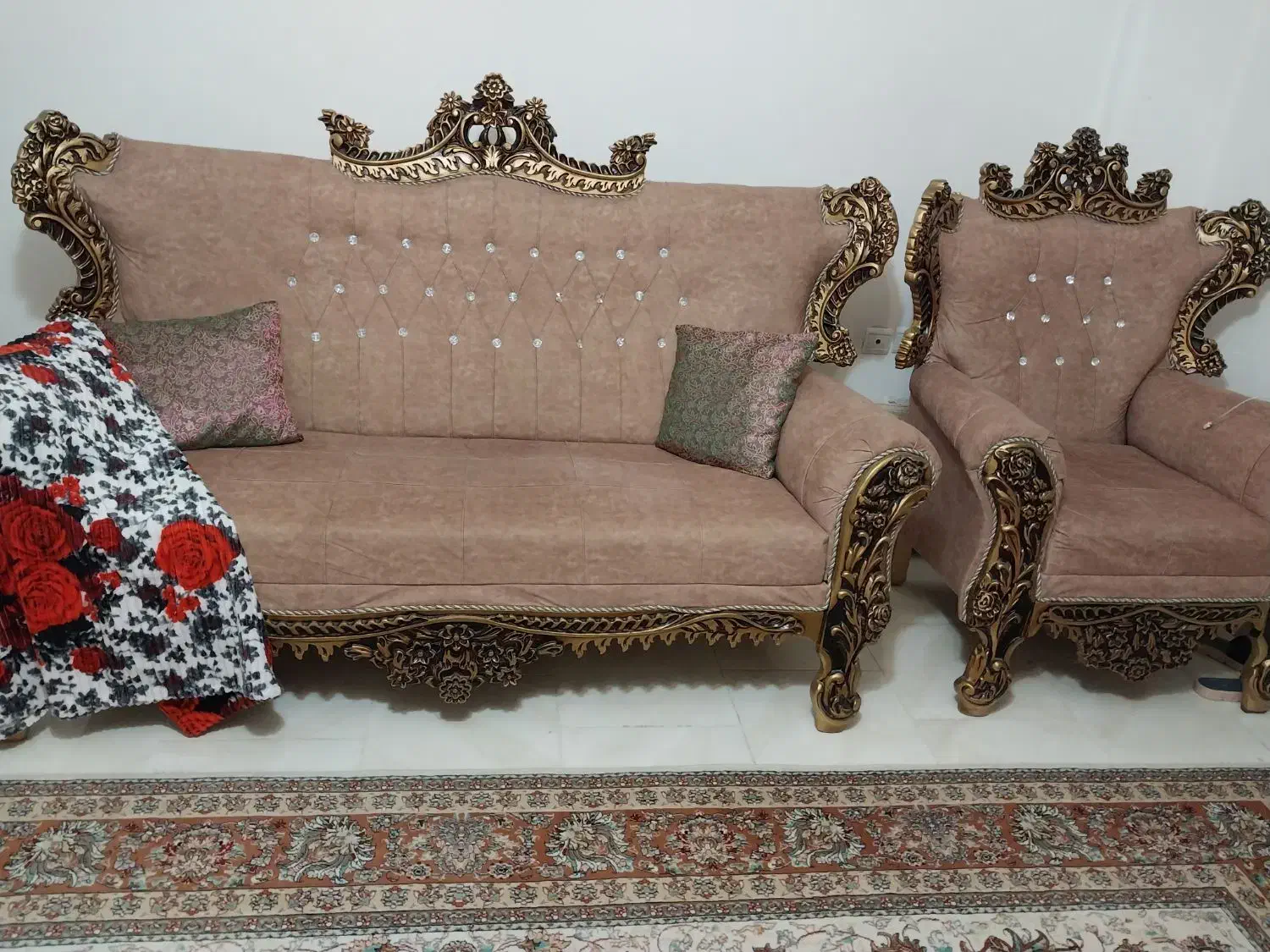 مبل سلطنتی درحد|مبلمان خانگی و میز عسلی|پیشوا, |دیوار