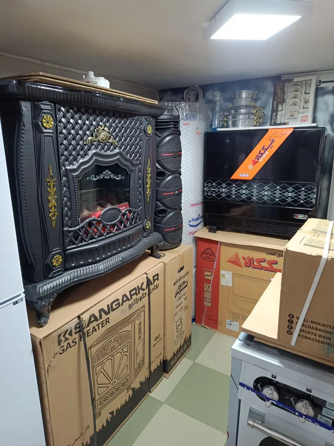 بخاری (شومینه و ساده )|بخاری، هیتر، شومینه|خوی, |دیوار