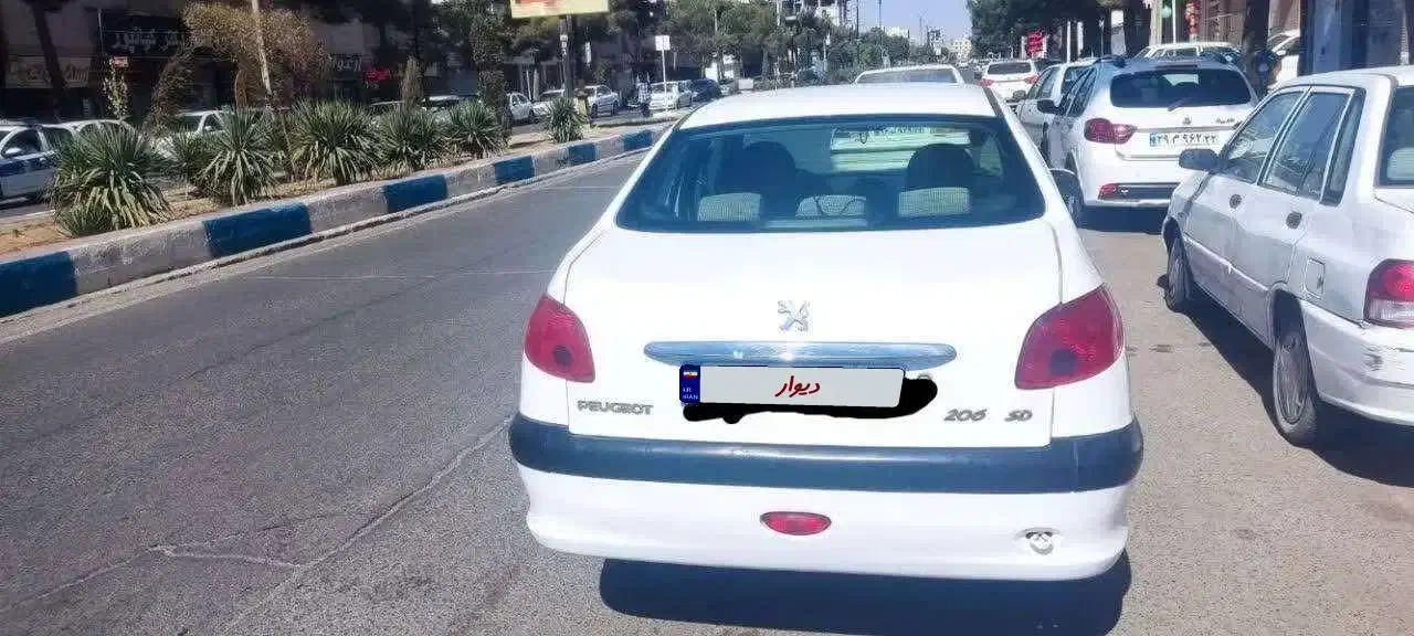 پژو ۲۰۶ sd v8 مدل ۹۸|خودرو سواری و وانت|تربتحیدریه, باغ سلطانی|دیوار