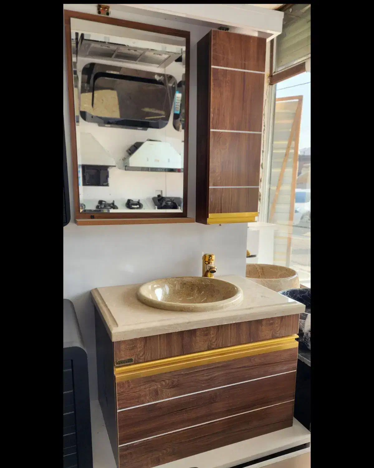 روشویی فول ست چوب سیمکان|مصالح و تجهیزات ساختمان|رشت, پارک شهر|دیوار