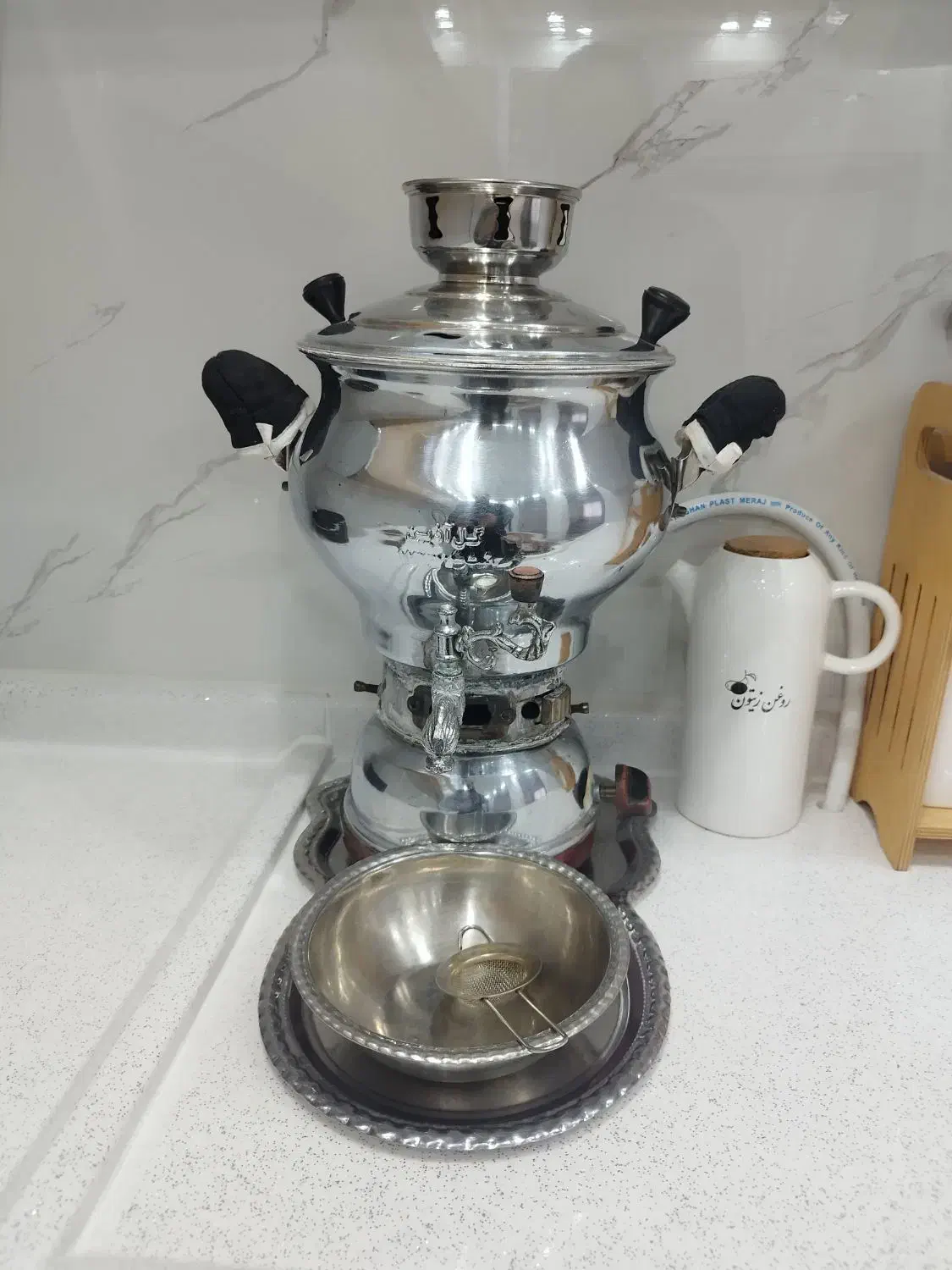 سماور گل آذین|سماور، چایساز، قهوهساز|جوانرود, |دیوار