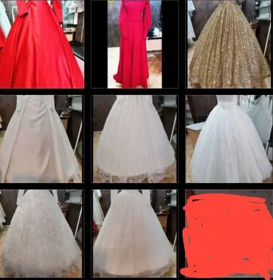 لباس عروس سفید و رنگی|لباس|تربت جام, فاز ۳ فرهنگیان|دیوار