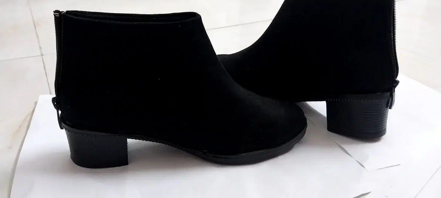 پوتین نو مشکی جیر سایز۳۹|کیف، کفش، کمربند|گرگان, |دیوار