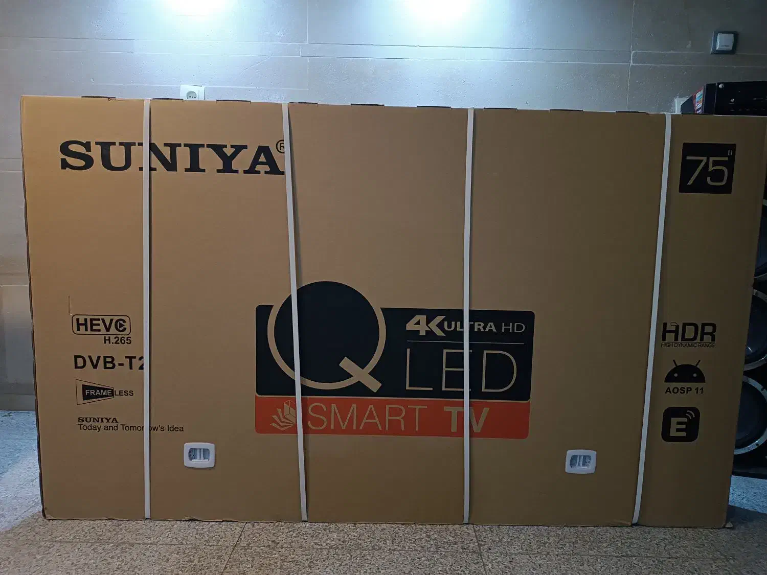 تلویزیون 75اینچ|تلویزیون و پروژکتور|یزد, |دیوار