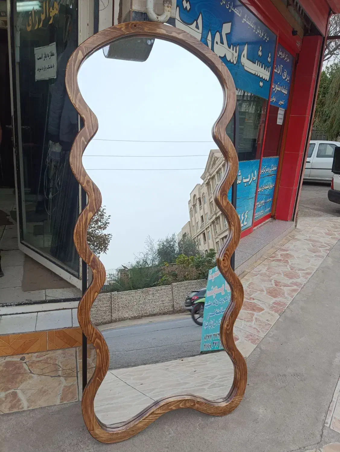 انواع آینه های قدی دفرمه وفلزی|آینه|گنبد کاووس, |دیوار