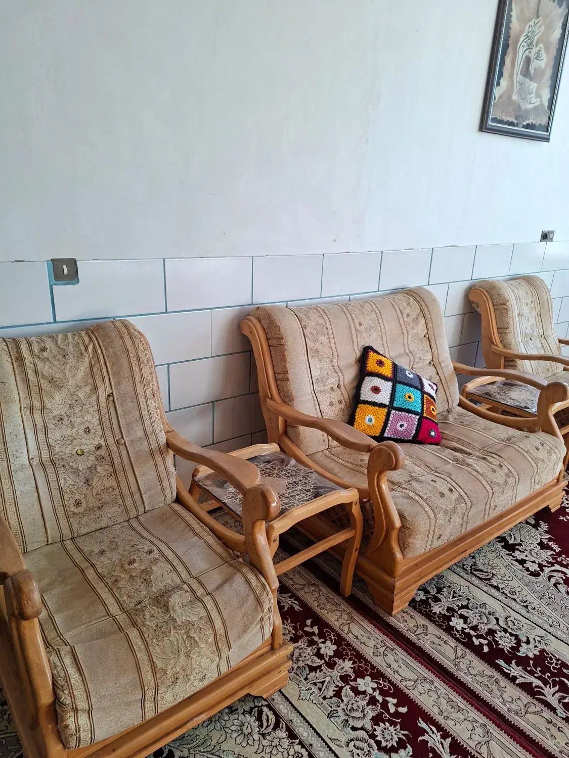 فروش مبل ۸ نفره وناهار خوری۴ نفره دست دوم|مبلمان خانگی و میز عسلی|شهرکرد, |دیوار