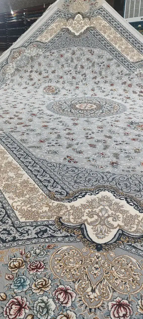 طرح خاتون نقره ای خرید اقساطی|فرش|اصفهان, آبشار|دیوار