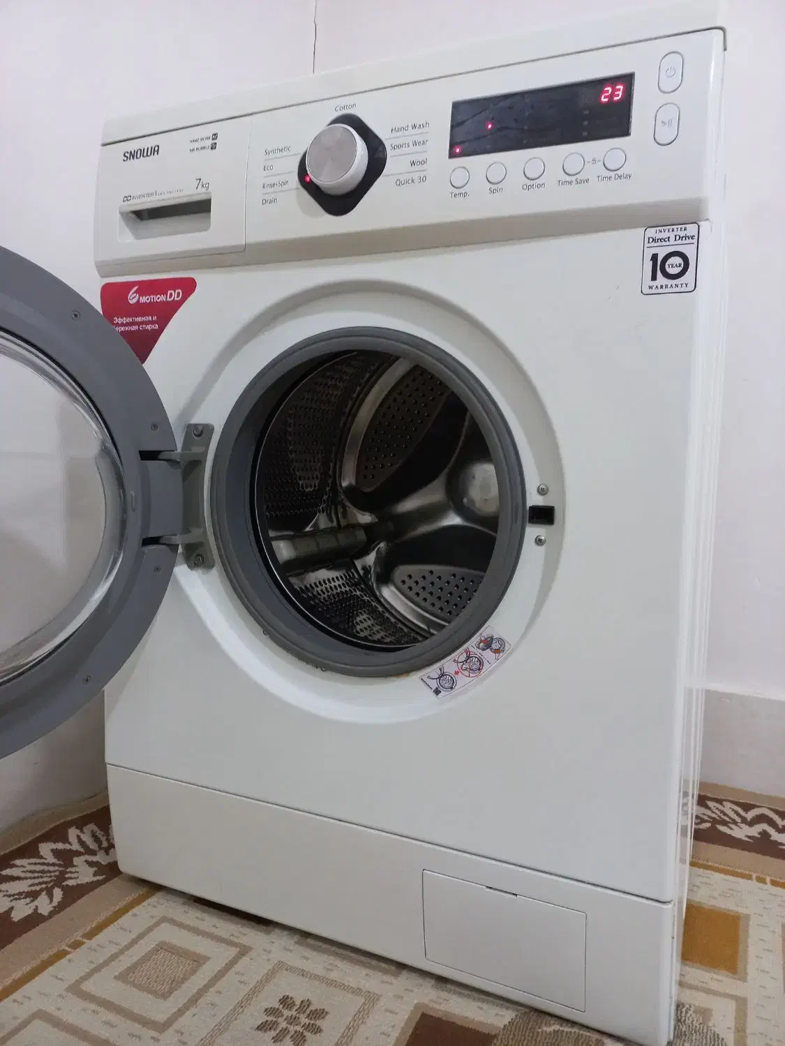 لباسشویی اسنوا گیربکسی ۷ کیلویی درب فضایی|ماشین لباسشویی و خشک‌کن لباس|قزوین, |دیوار