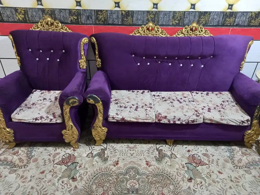 مبل سلطنتی ۷ نفره|مبلمان خانگی و میز عسلی|شوشتر, |دیوار