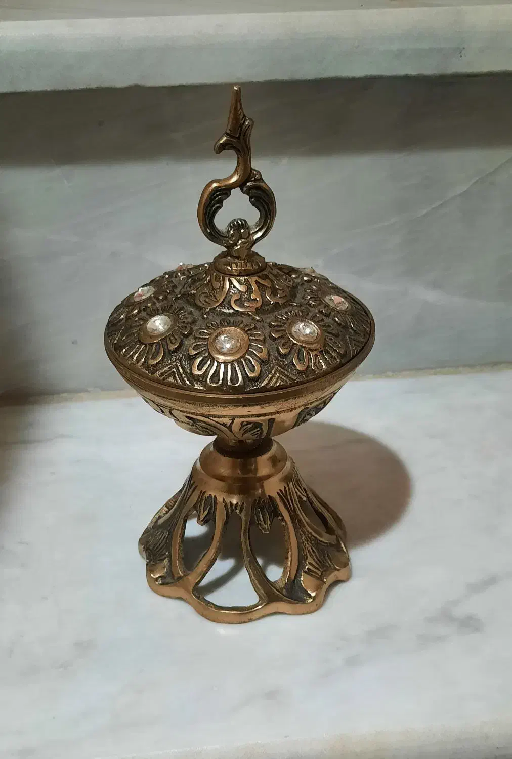 قندان برنز|صنایع دستی و سایر لوازم تزئینی|نهاوند, |دیوار
