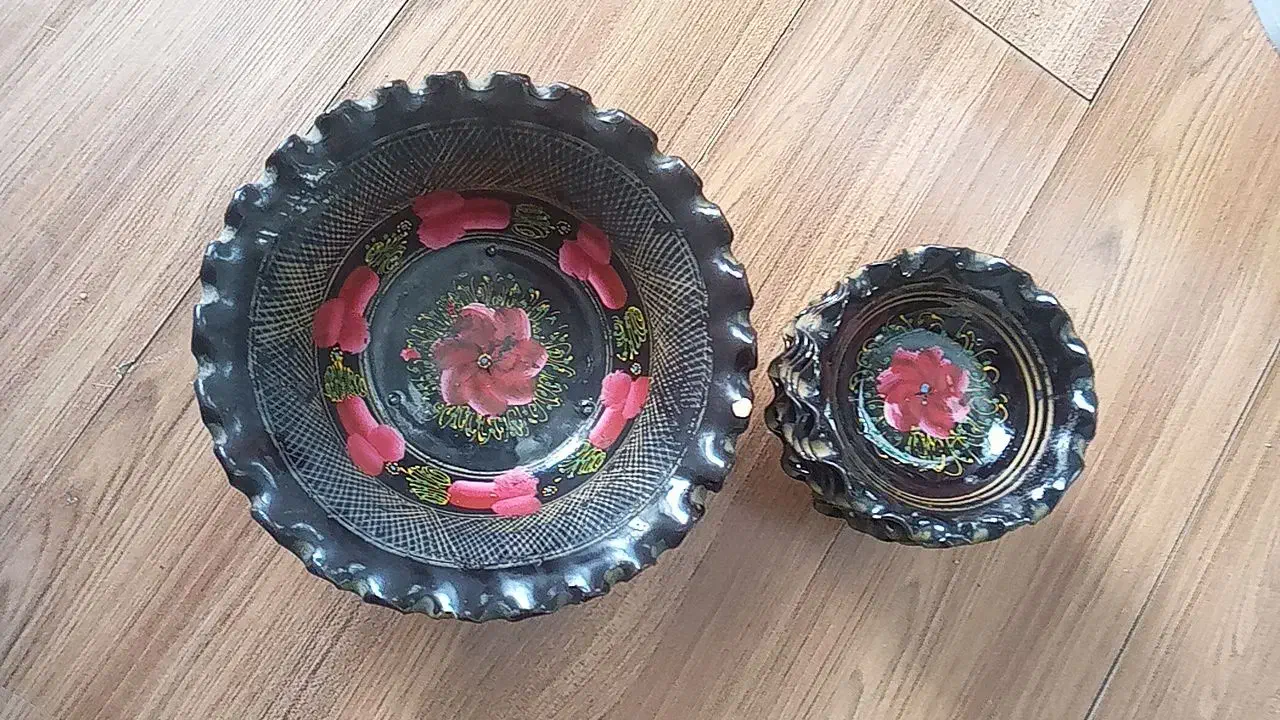 ظرف سفالی خیلی قدیمی|کلکسیون اشیاء عتیقه|گرگان, |دیوار