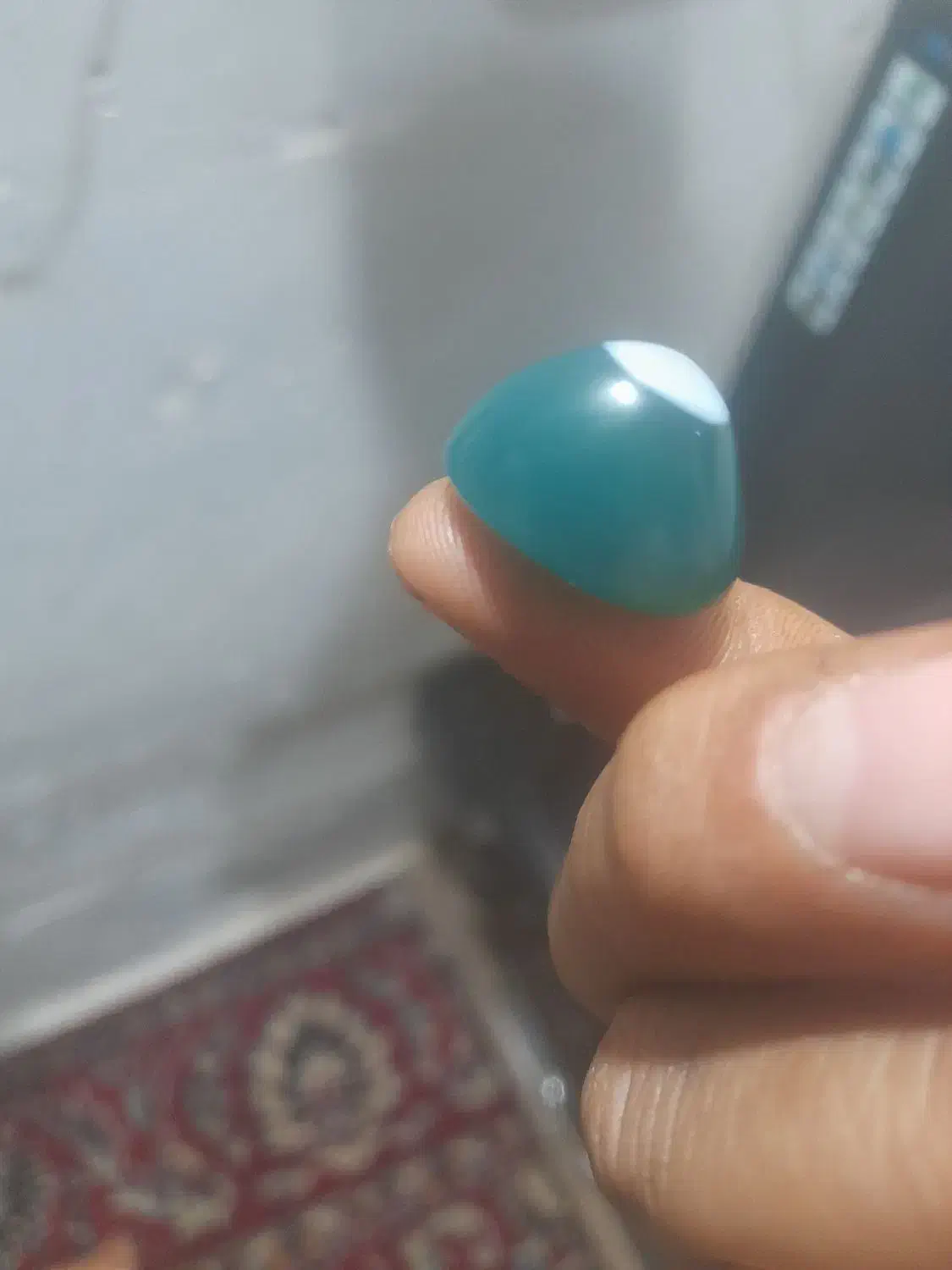 نگین عقیق سبز یشم کله قندی بزرگ|بدلیجات|زابل, |دیوار