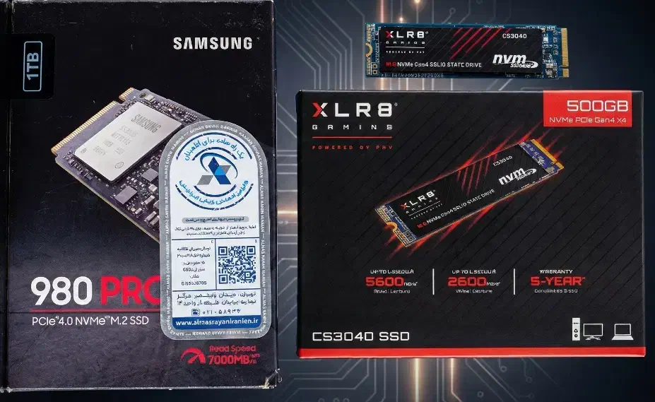 NVME 980Pro 1TB + NVME 500GB GenX4 وتعدادی هاردHDD|قطعات و لوازم جانبی رایانه|مشهد, توس (بلوار توس)|دیوار