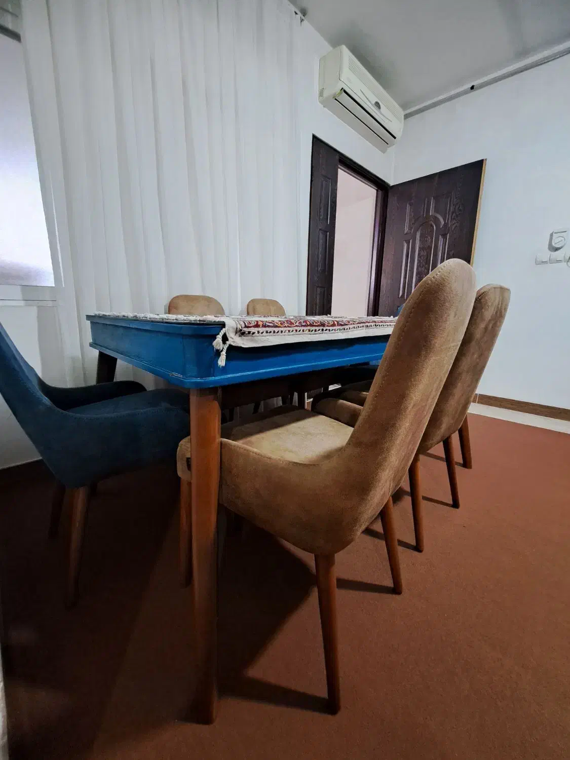 میز ناهارخوری/۶ نفره /چوب نراد /نو|میز و صندلی غذاخوری|ساری, |دیوار