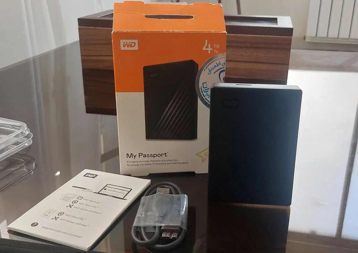 هارد اکسترنال ۴ترا usb3.2 در حد نو|قطعات و لوازم جانبی رایانه|کرمانشاه, |دیوار