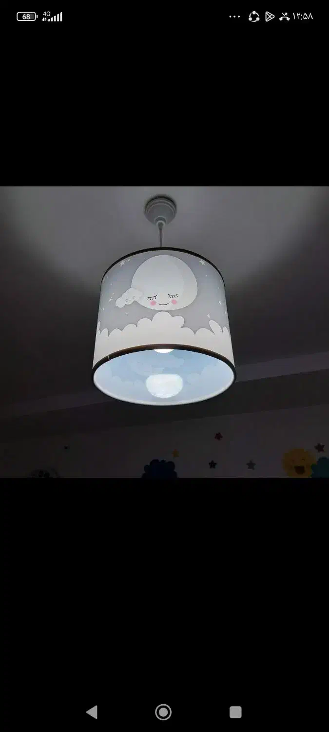 لوستر و دیوارکوب کودک در حد نو|لوستر و چراغ آویز|همدان, |دیوار