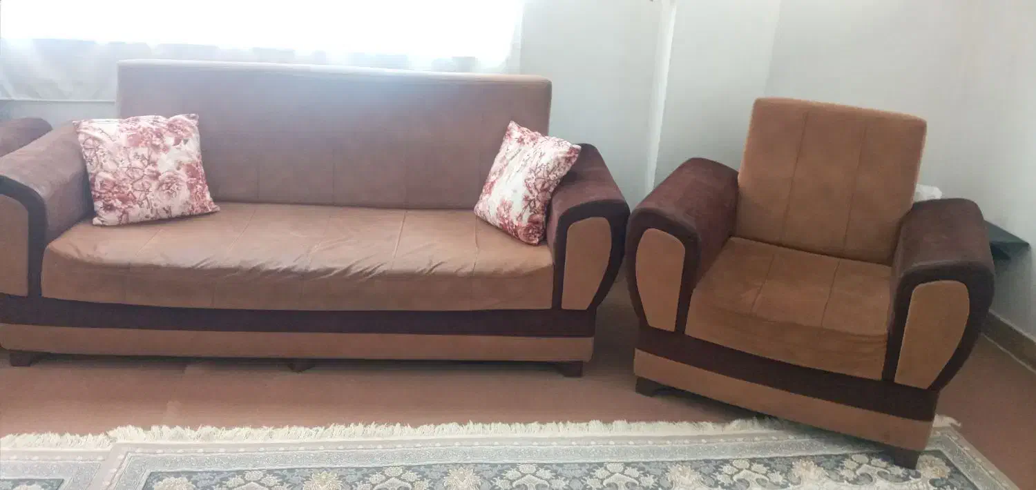 مبل دست دوم ۷نفره|مبلمان خانگی و میز عسلی|سقز, |دیوار