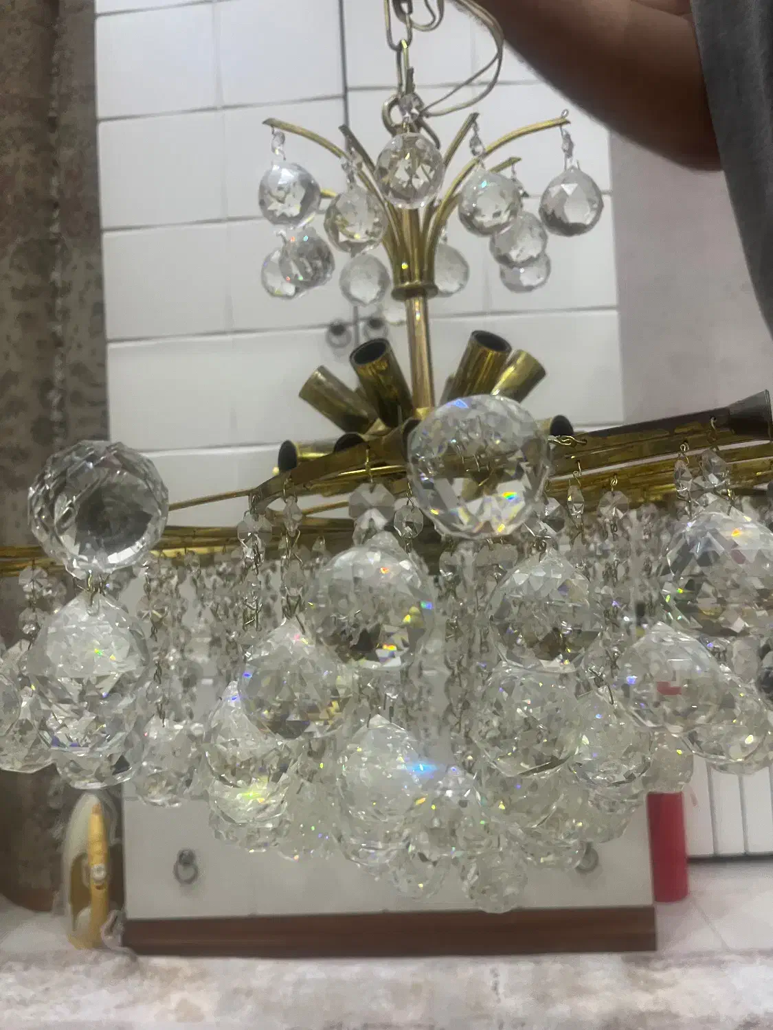 لوستر مدل پیچک در حد نو|لوستر و چراغ آویز|کرج, بنیاد|دیوار