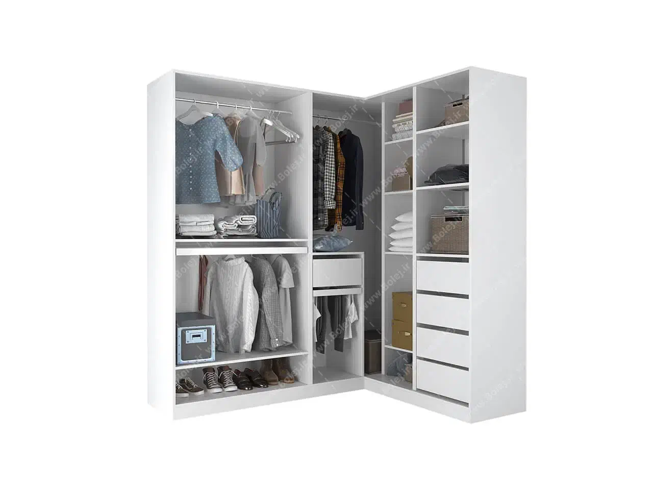 کمد دیواری کلوزت روم|جاکفشی، کمد، دراور|یزد, |دیوار