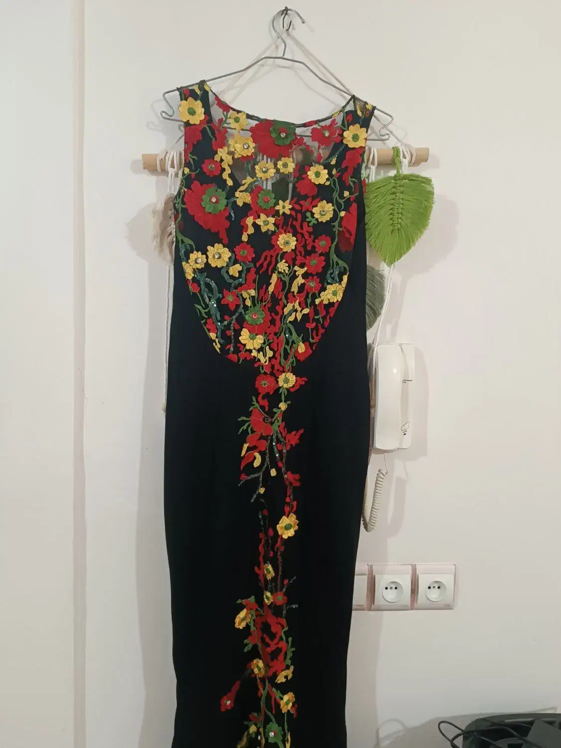 مشکی|لباس|میانه, |دیوار