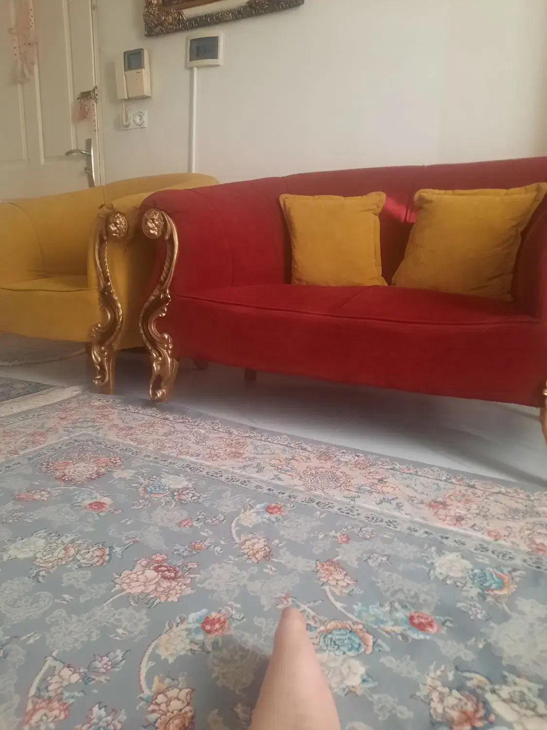 مبل نیم ست ۴نفره|مبلمان خانگی و میز عسلی|قدس, شهر‌قدس|دیوار