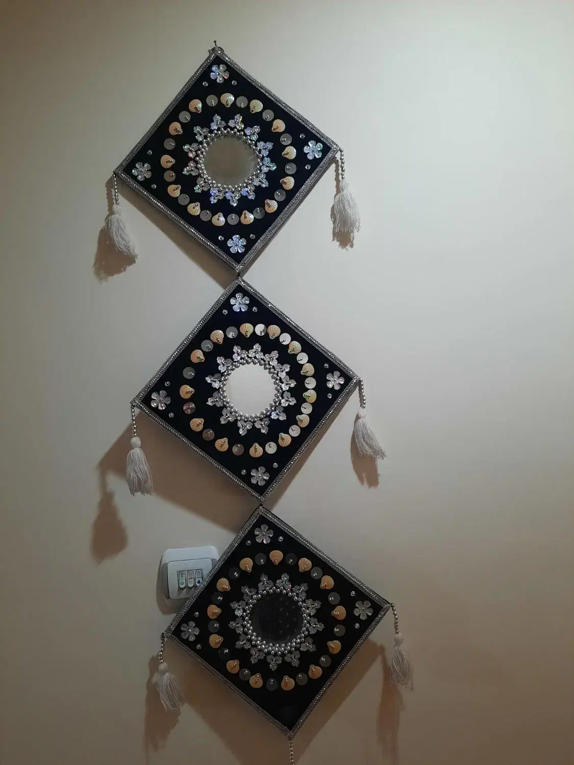 اویز کاردست آیینه کاری پولک کاری|تابلو، نقاشی، عکس|تهران, عباسآباد|دیوار