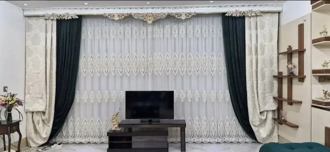 پرده بسیار زیبا و شیک|پرده، رانر، رومیزی|لنجان, |دیوار