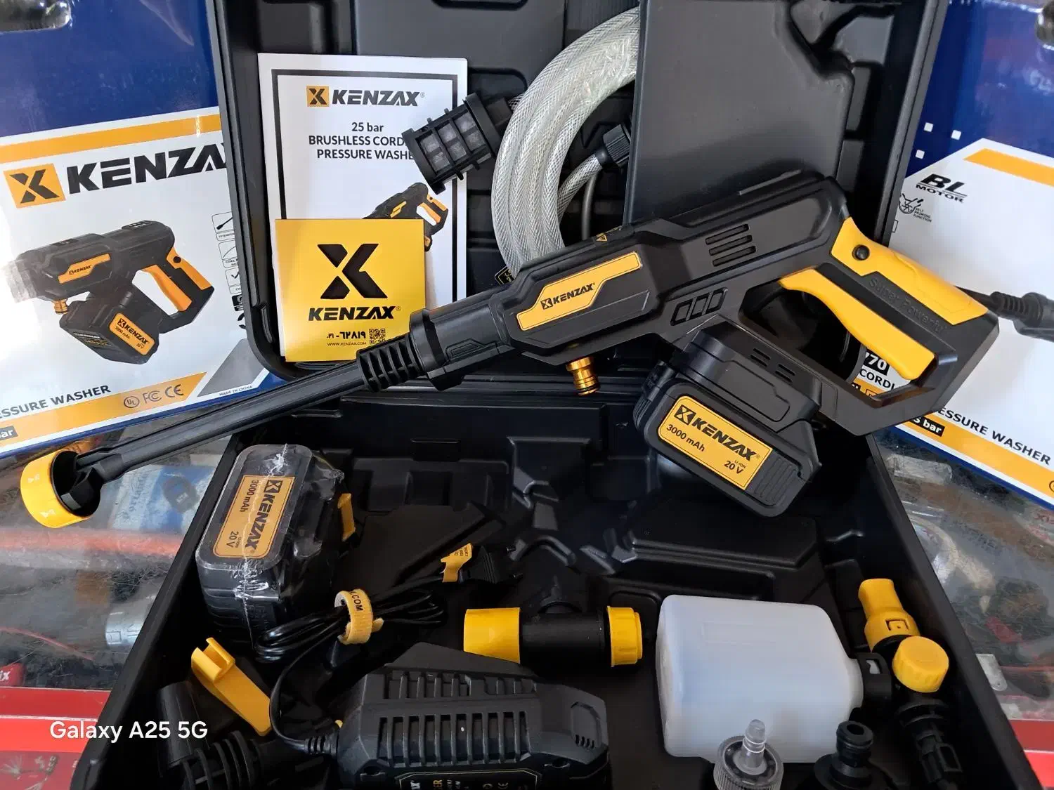 کارواش شارژی 25 ولت کنزاکس با ضمانت|ابزارآلات|شیراز, شهرک رضوان|دیوار