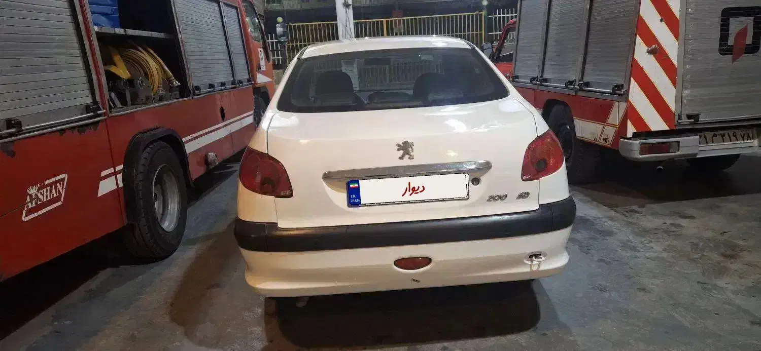 206 sd v8 tu5 مدل ۹۷|خودرو سواری و وانت|پرند, فاز ۲|دیوار