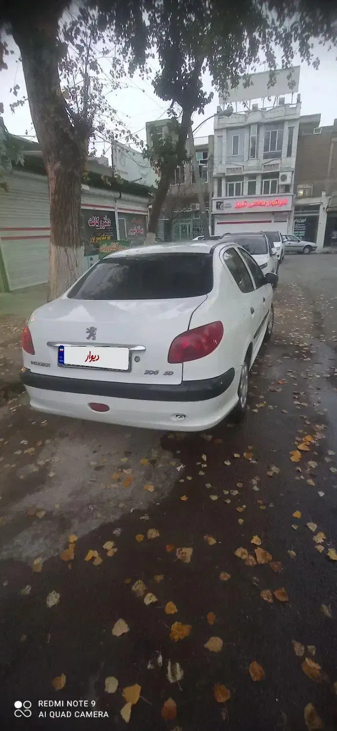 ۲۰۶ اس دی ۹۱ موتور تیوفایو|خودرو سواری و وانت|پارسآباد, |دیوار