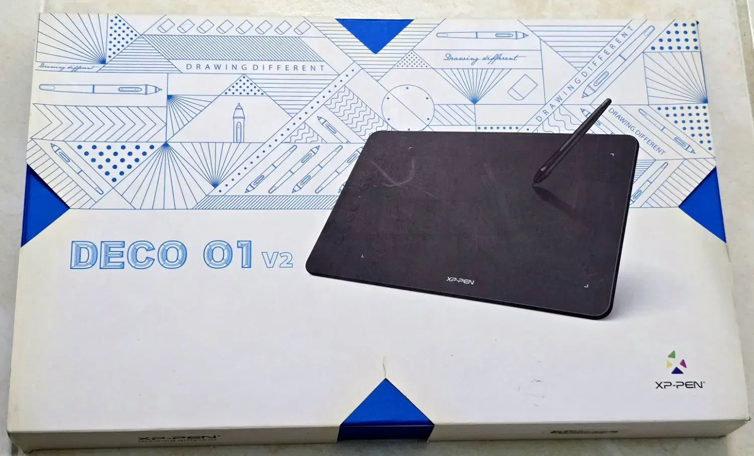 قلم نوری اکس پی پن مدل XP-PEN Deco 01 V2|قطعات و لوازم جانبی رایانه|رشت, معلم|دیوار