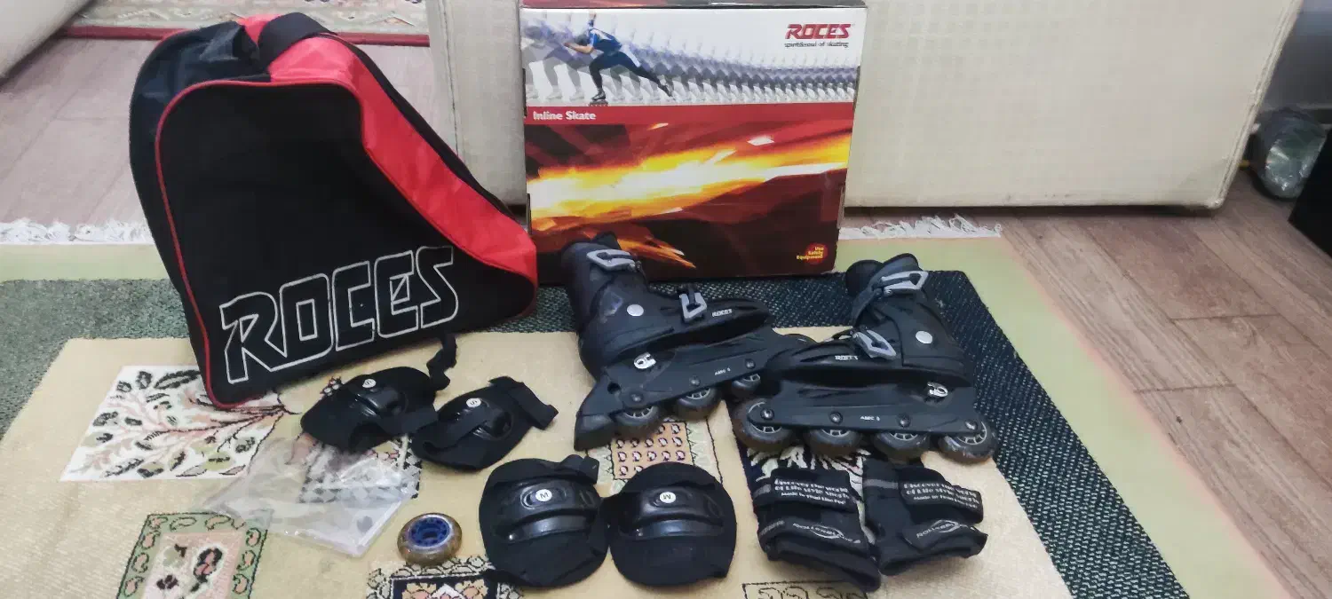 اسکیت roces به همراه کیف و مچ بند|دوچرخه، اسکیت، اسکوتر|تهران, پرستار|دیوار