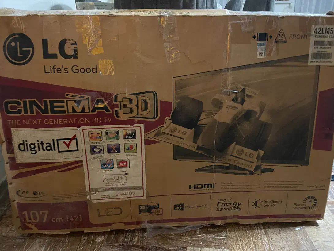 تلویزیون ال ای دی ال جی مدل 42LM58000 سایز 42 اینچ|تلویزیون و پروژکتور|تهران, اقدسیه|دیوار