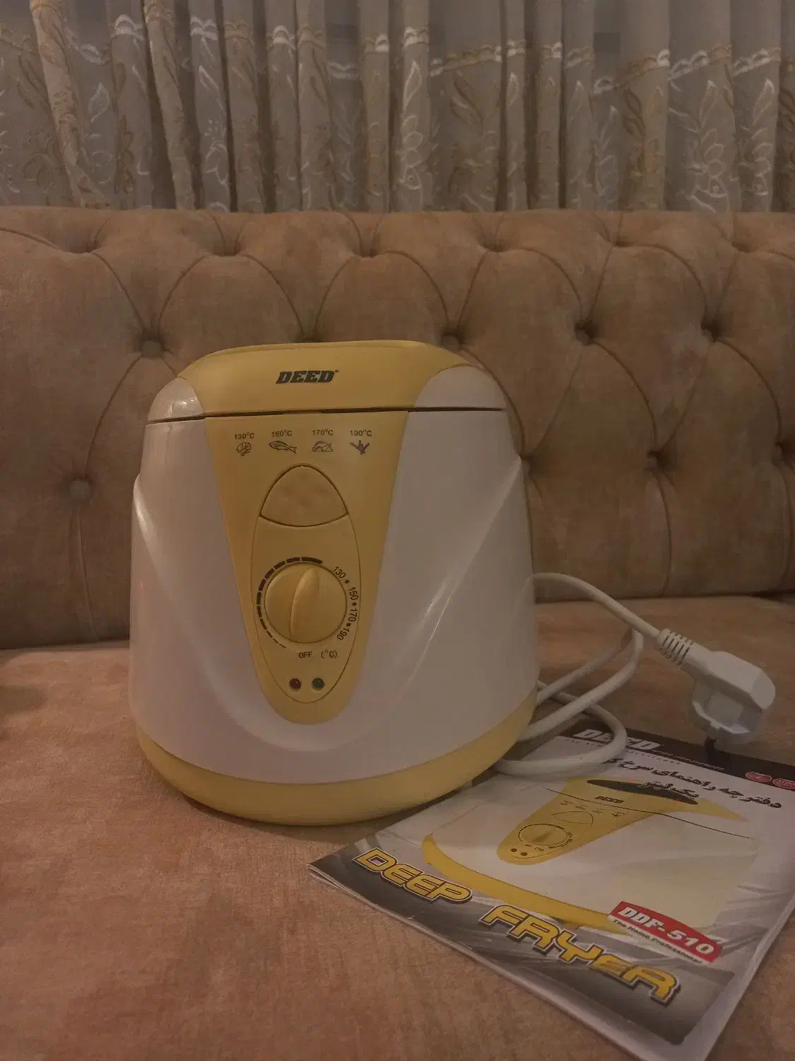 فروش فوری مینی سرخ کن یک لیتری deed با تخفیف|اجاق گاز و لوازم برقی پخت‌وپز|لاهیجان, حاجی آباد|دیوار