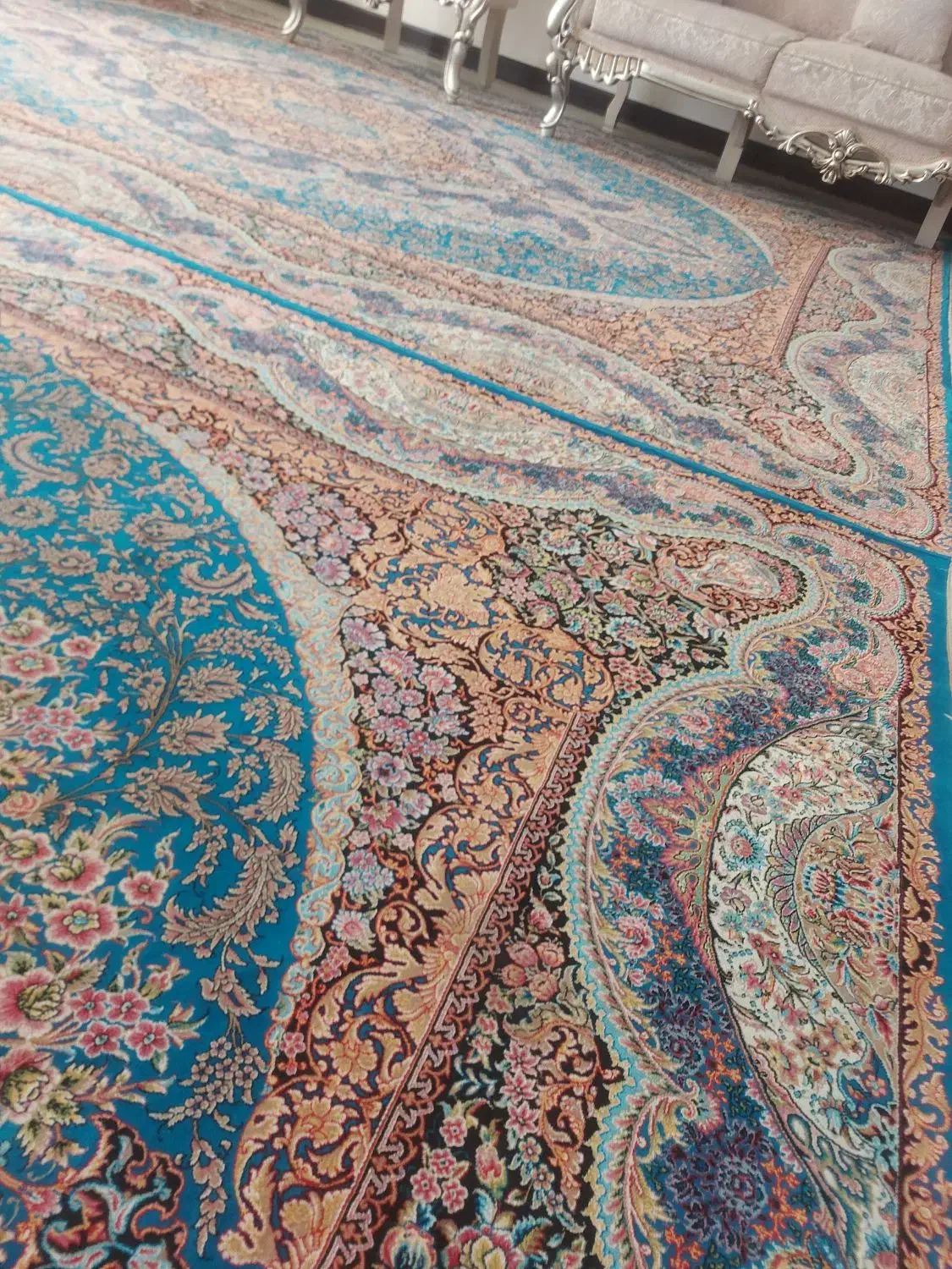 ۵تخته ۹متری ماشینی طرح ابریشم قیمت دونه ی۱۵میلیون|فرش|ورامین, ورامین|دیوار