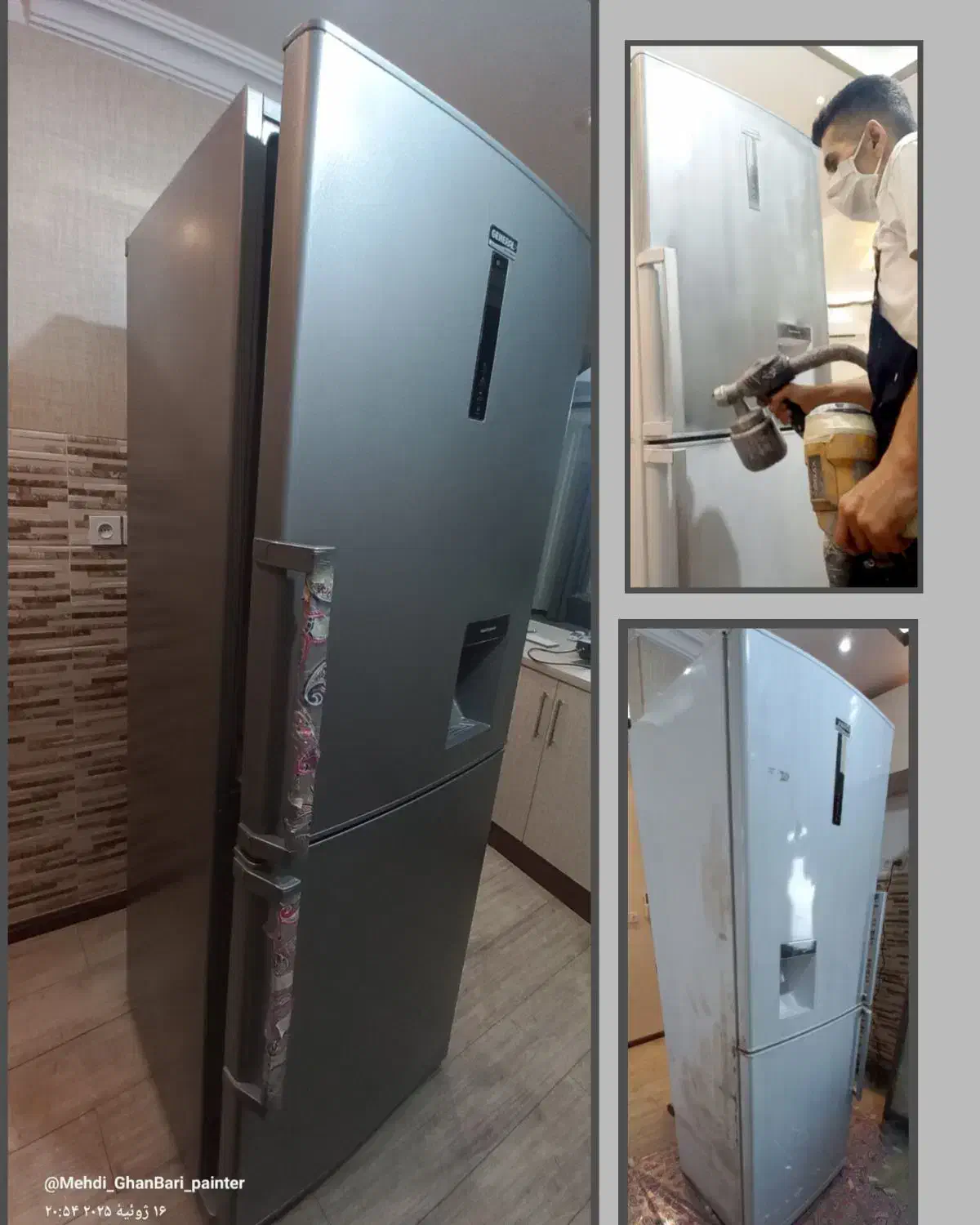 رنگ‌آمیزی‌ونوسازی‌،یخچال‌ولوازم درمحل.تضمینی|خدمات پیشه و مهارت|رشت, منظریه|دیوار