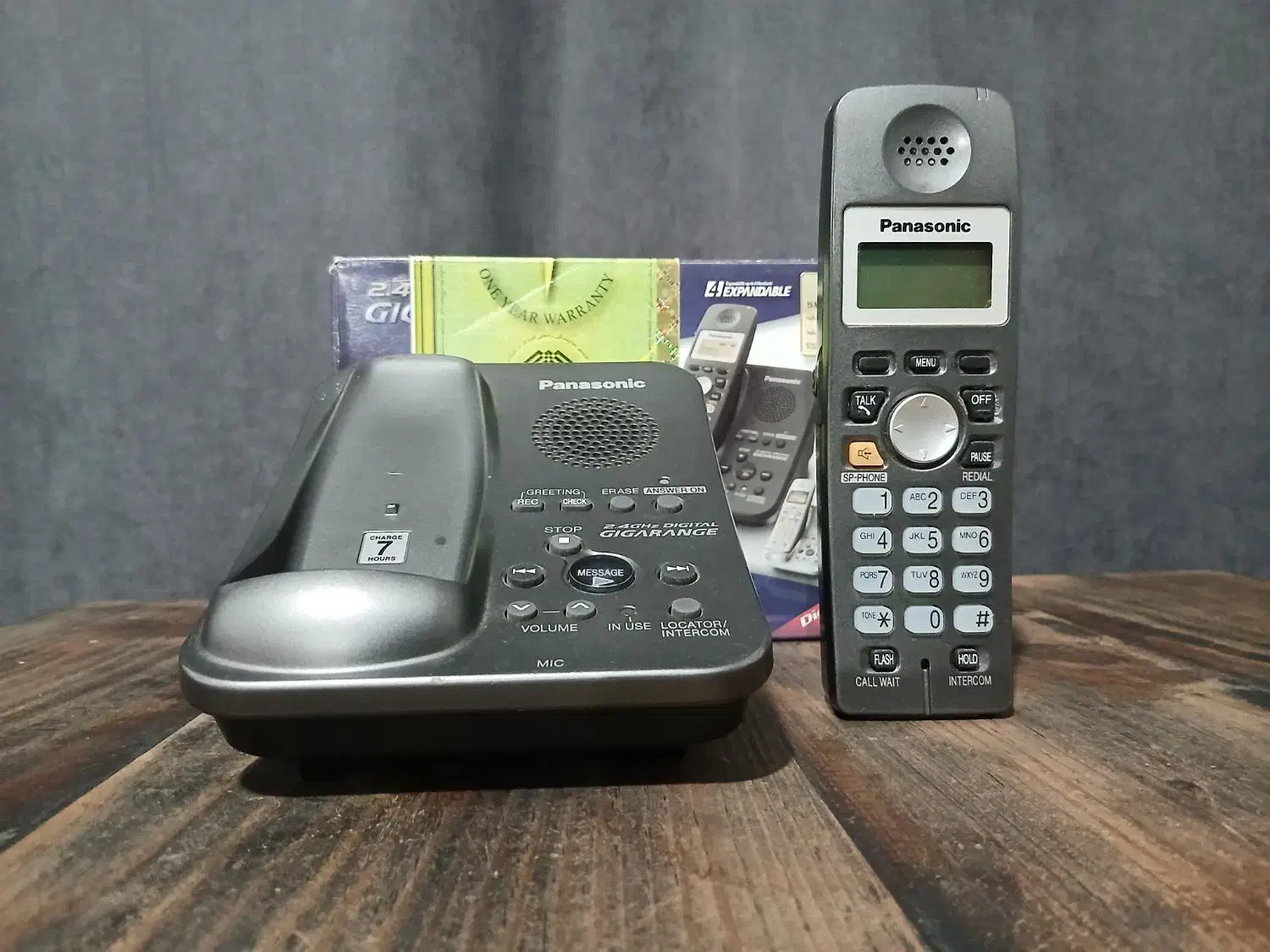 تلفن بیسیم پاناسونیک منشی دار ساخت مالزی|تلفن رومیزی|رشت, شهرک قدس|دیوار