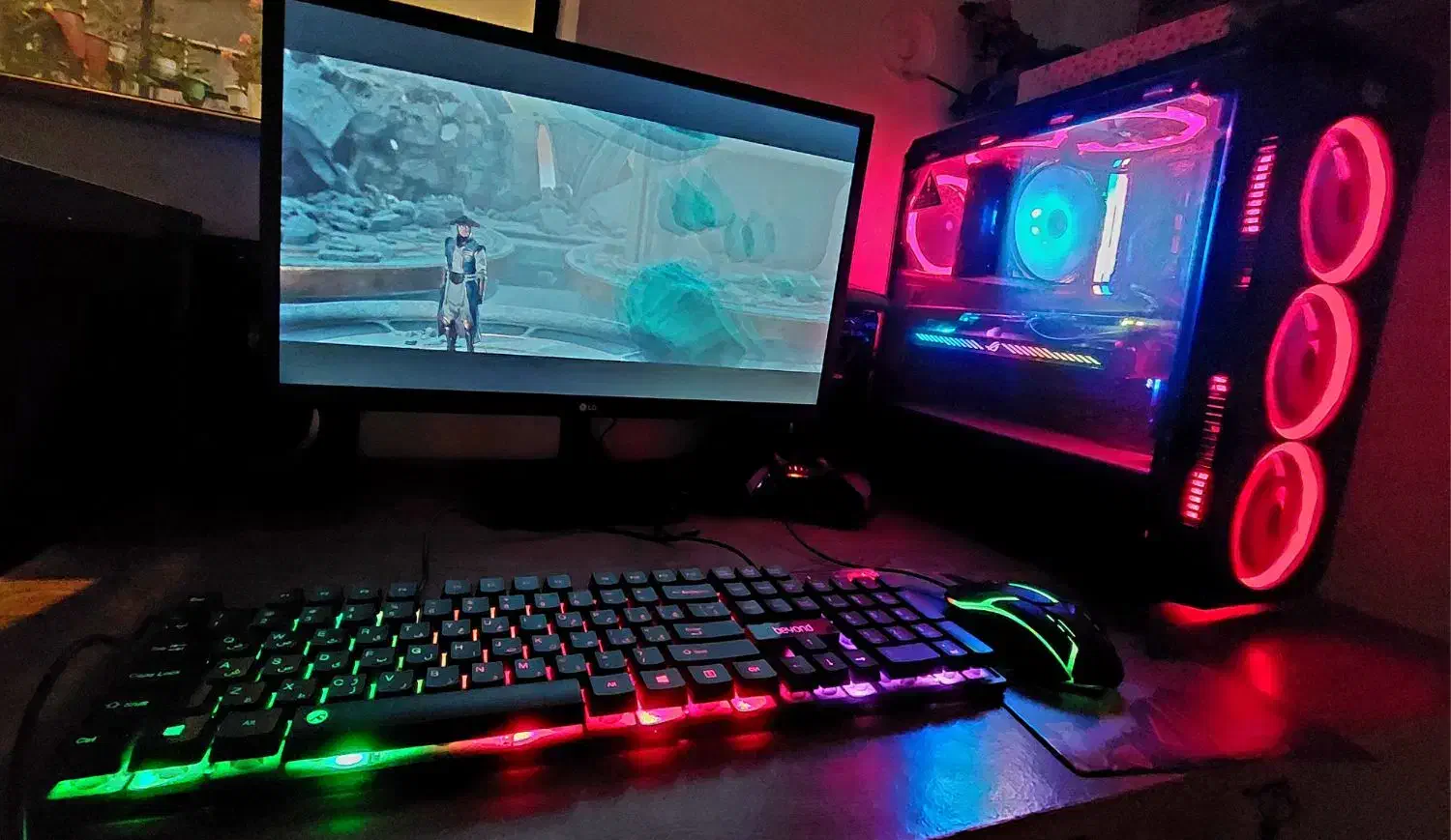 کامپیوتر گیمینگ نو(مقطوع)|رایانه رومیزی|چالوس, |دیوار