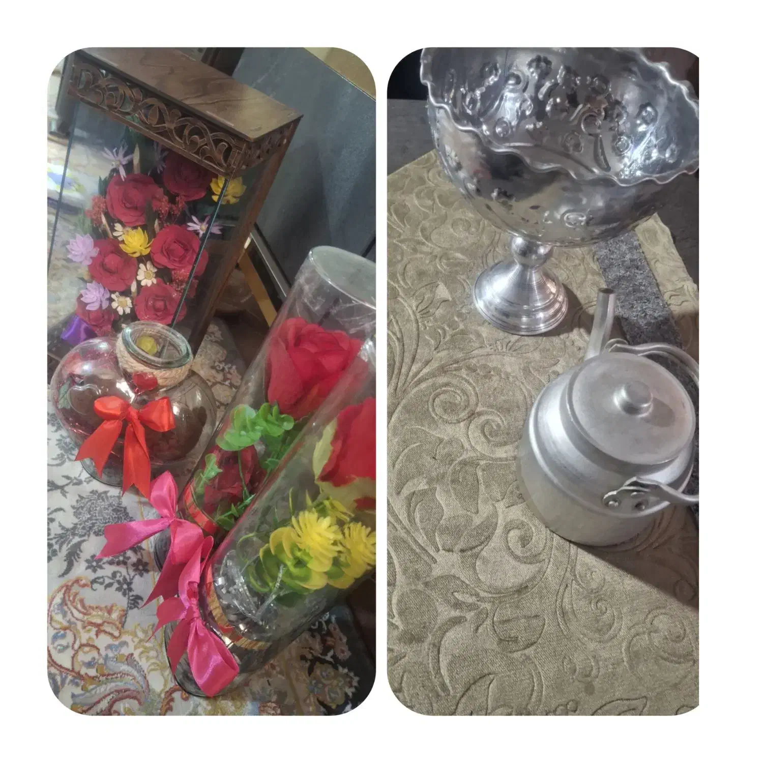 ظرف و دکوری گل|ظروف سرو و پذیرایی|قم, قلعه کامکار|دیوار