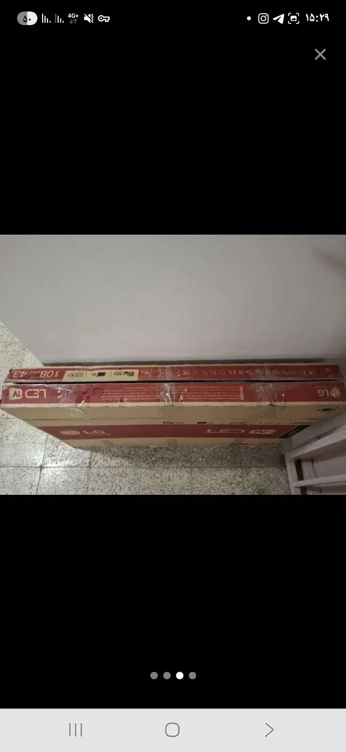 کارتن تلیویزیون الجی ۴۳ اینچ|تلویزیون و پروژکتور|خرمآباد, |دیوار