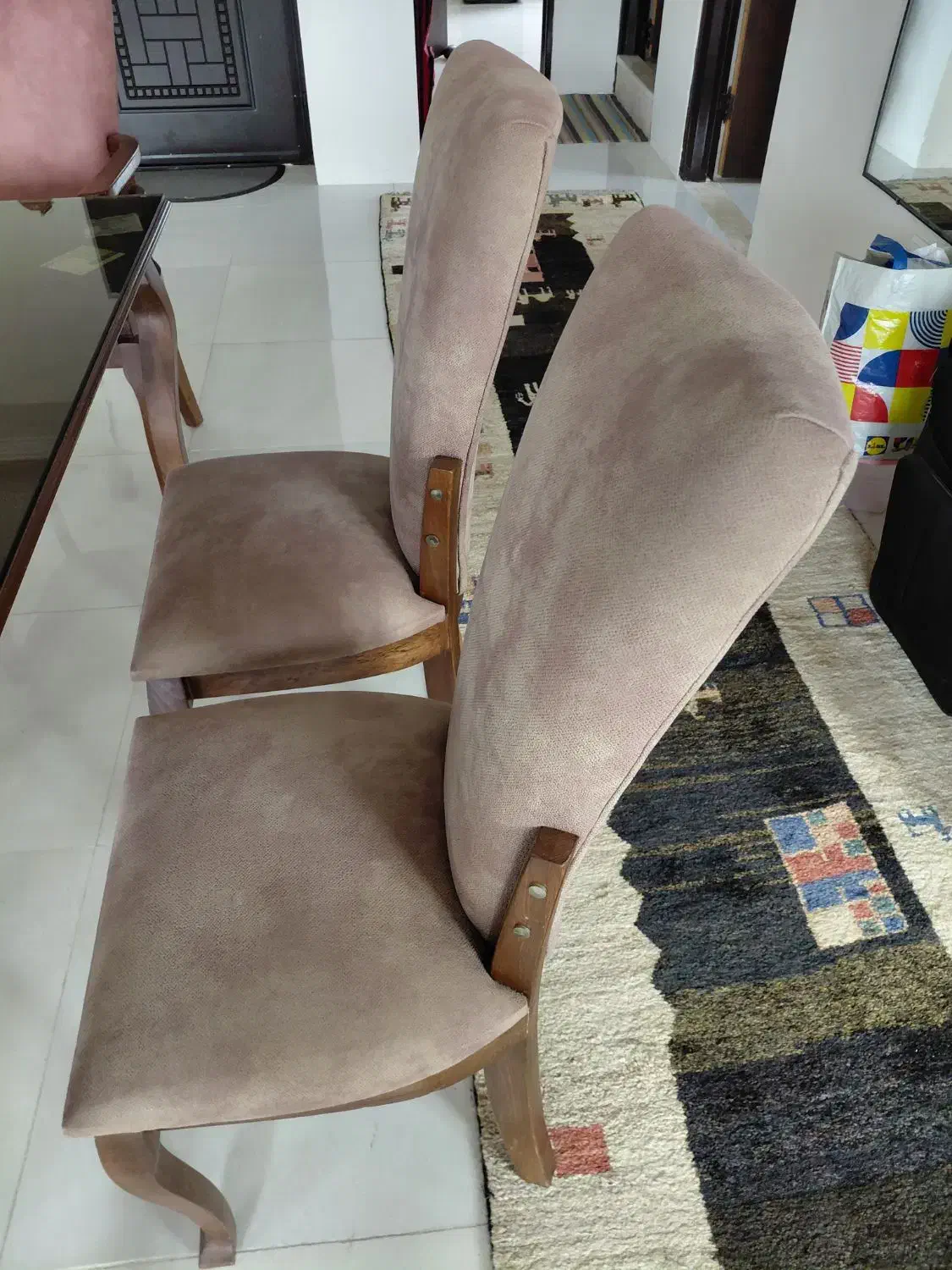 میز ناهارخوری خوری ۶ نفره چوبی|میز و صندلی غذاخوری|تنکابن, |دیوار