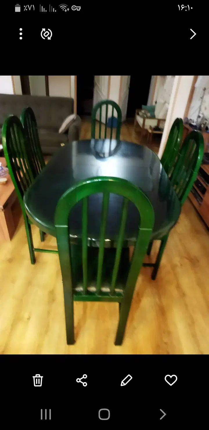 میز ۶ نفره غذاخوری|میز و صندلی غذاخوری|رشت, گلسار|دیوار