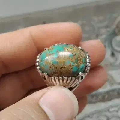 گردنبند فیروزه اصل نیشابور و انگشتر فیروزه نیشابور|جواهرات|نیشابور, شریعتی|دیوار