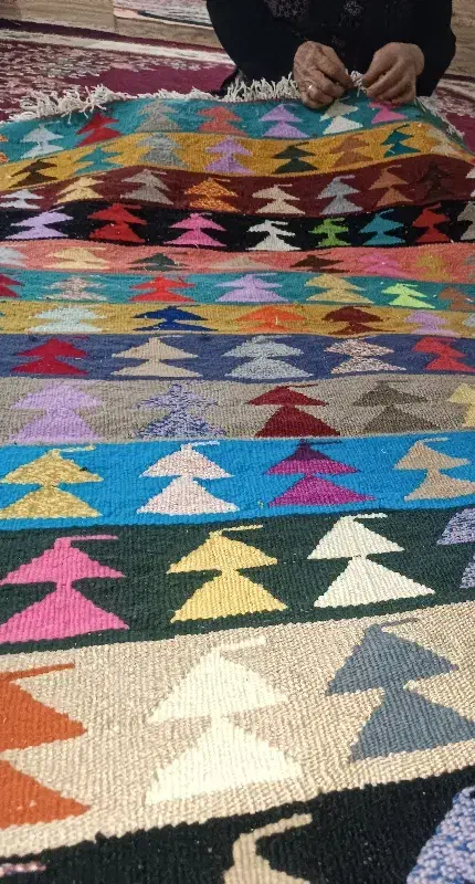 گلیم دست بافت|گلیم، جاجیم، گبه|بروجرد, |دیوار