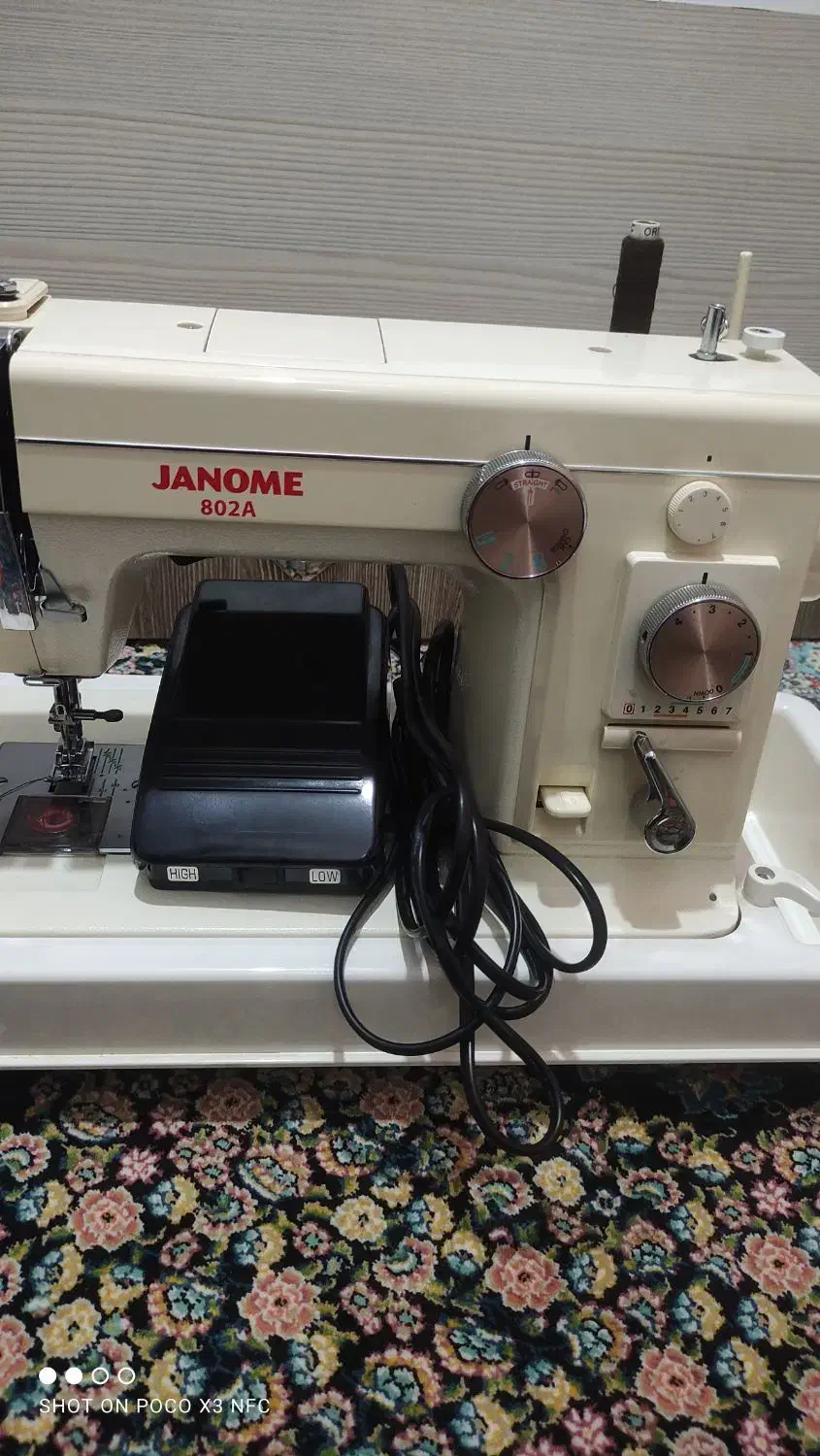 چرخ خیاطی ژانومه مدل۸۰۲a|چرخ خیاطی و ریسندگی|قلعه نو, |دیوار