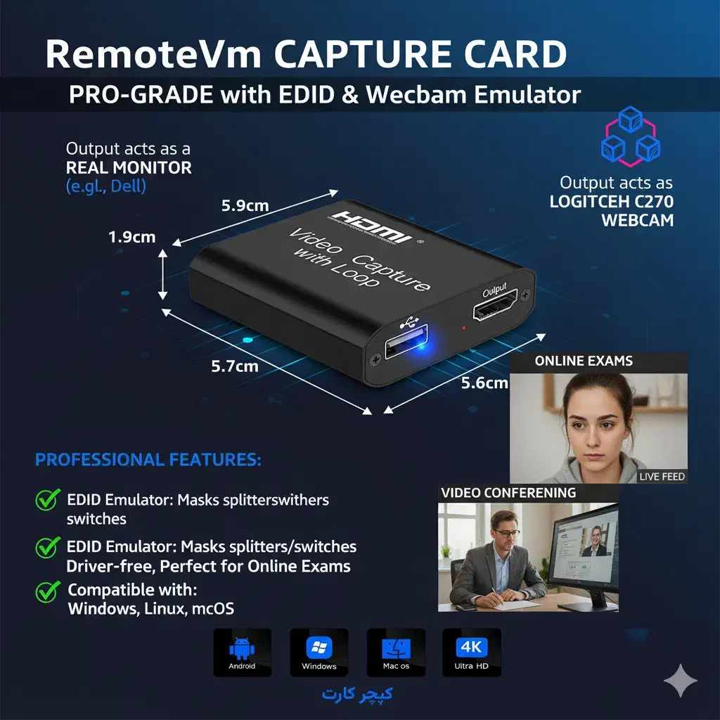 کارت کپچر برای اجرای آزمون های هوم ادیشن زبان|قطعات و لوازم جانبی رایانه|تهران, ستارخان|دیوار