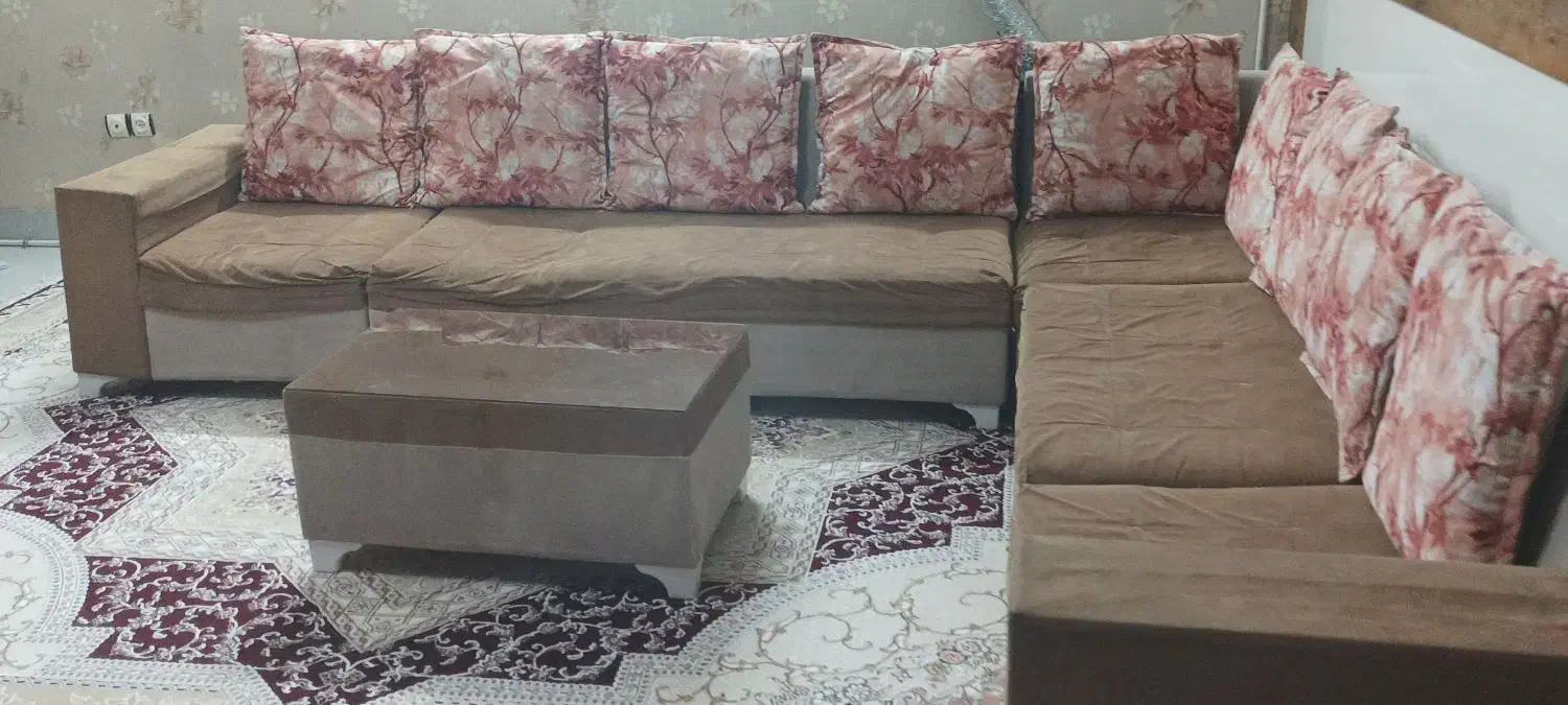 فروش مبل راحتی ال 8نفره|مبلمان خانگی و میز عسلی|سبزوار, توحیدشهر|دیوار