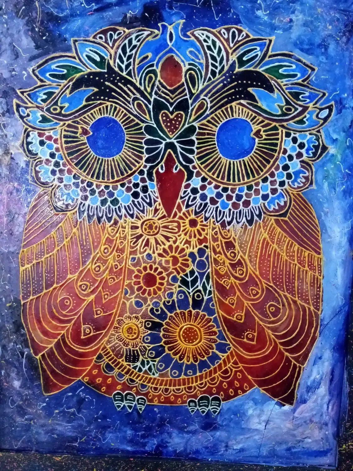 قاب عکس جغد|تابلو، نقاشی، عکس|بوشهر, |دیوار