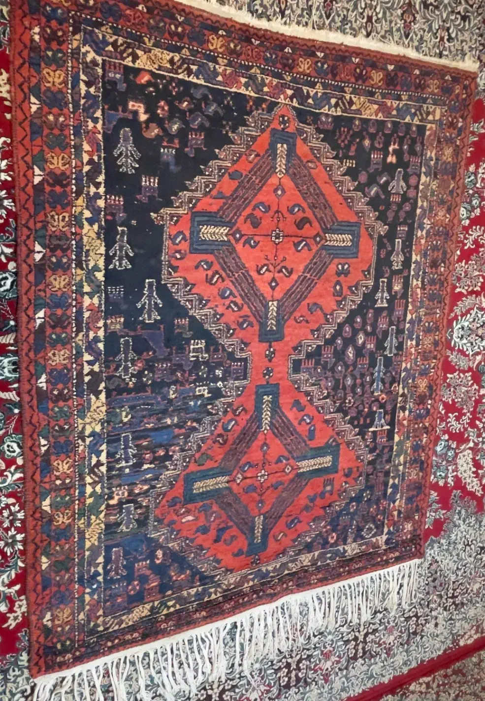 سه عدد قالی دستباف|فرش|کرمان, |دیوار