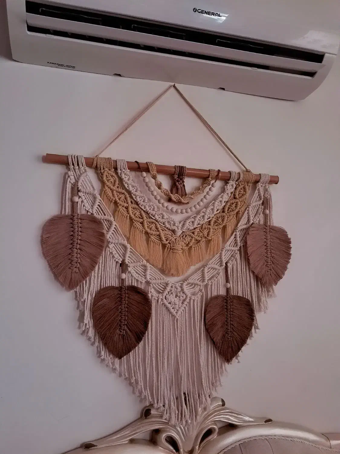 دیوار کوب مکرومه|صنایع دستی و سایر لوازم تزئینی|ری, علایین|دیوار